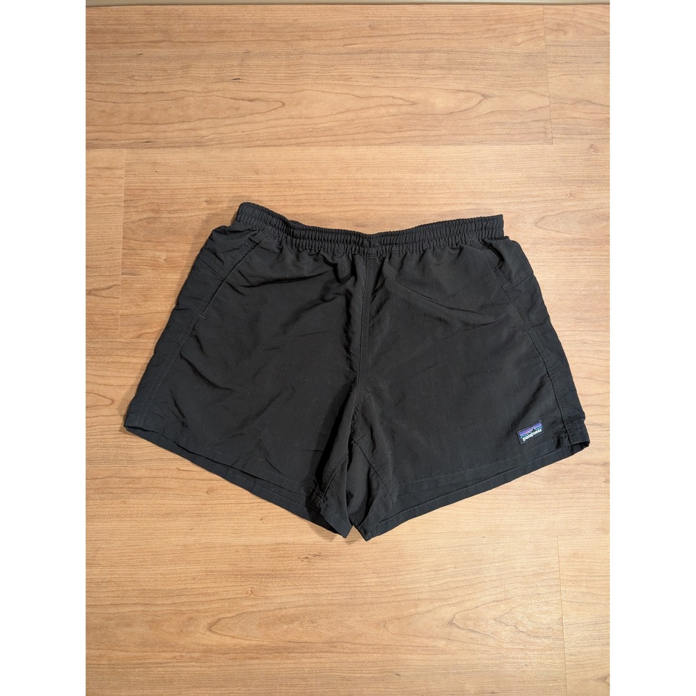 Patagonia Womens Baggies Shorts Black Recycled Nylon 57058 SP21 Small